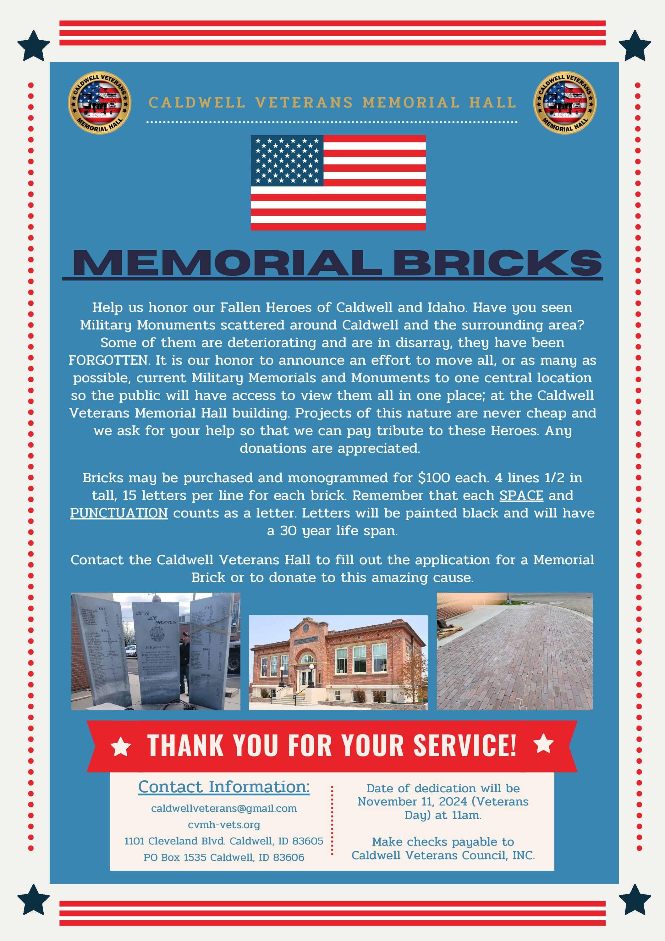 Memorial Bricks Flyer