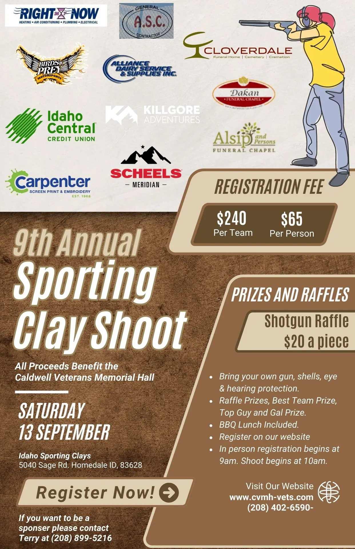 2025 Sporting clay Shoot Flyer